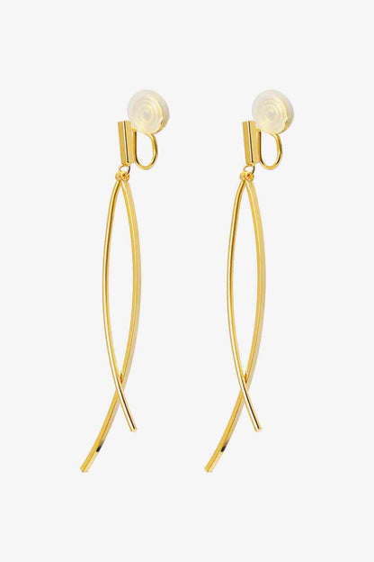 18K Gold Plated Clip-On Earrings