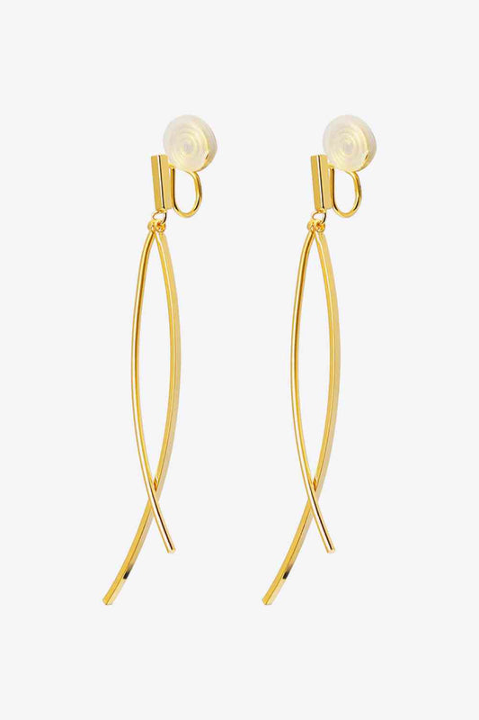 18K Gold Plated Clip-On Earrings