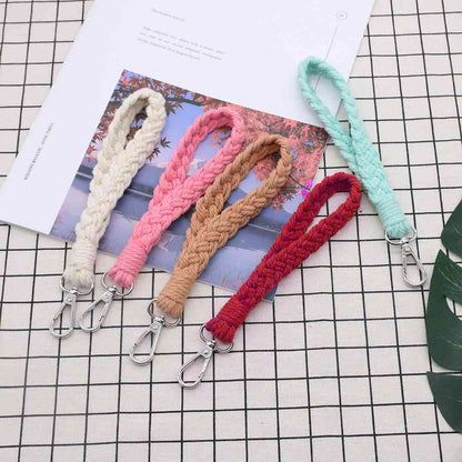 Assorted 4-Piece Macrame Keychain