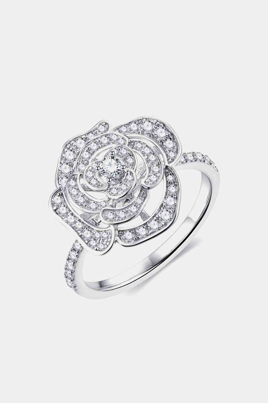 Moissanite Flower Shape Ring