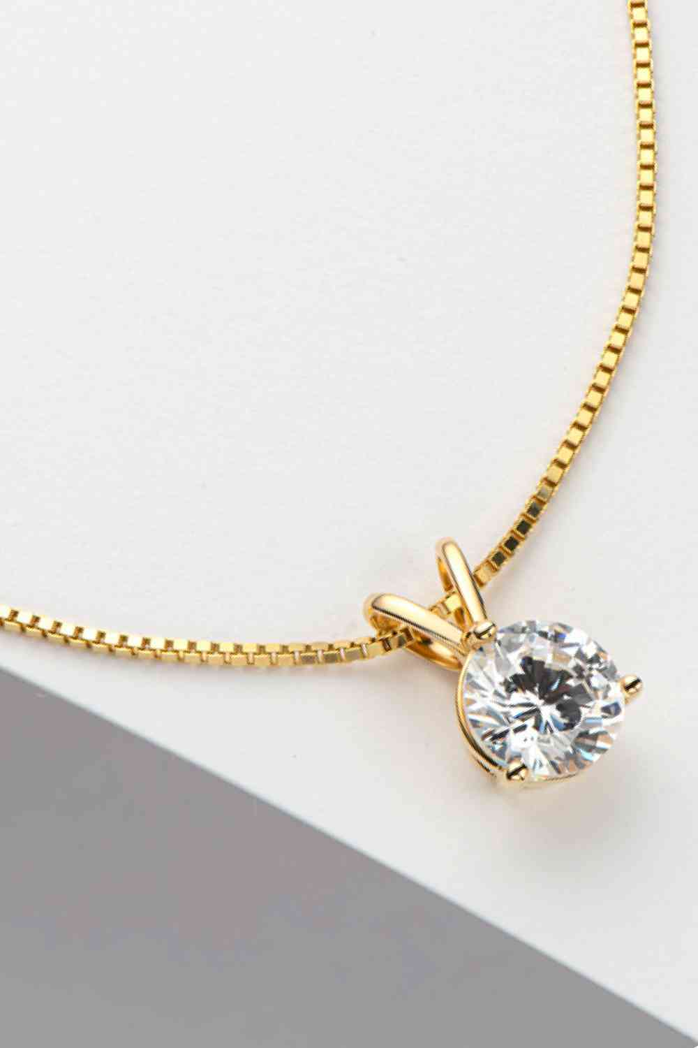 Adored Show Off 1 Carat Moissanite Pendant Necklace