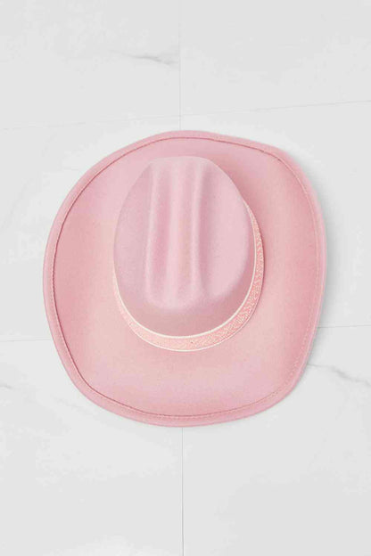 Fame Western Cutie Cowboy Hat in Pink