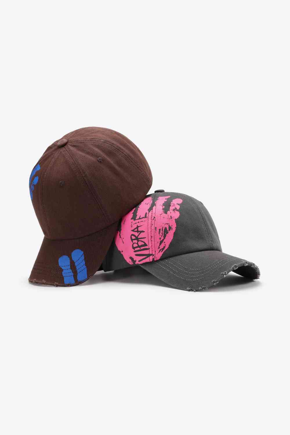 VIBRA Graphic Distressed Adjustable Baseball Cap