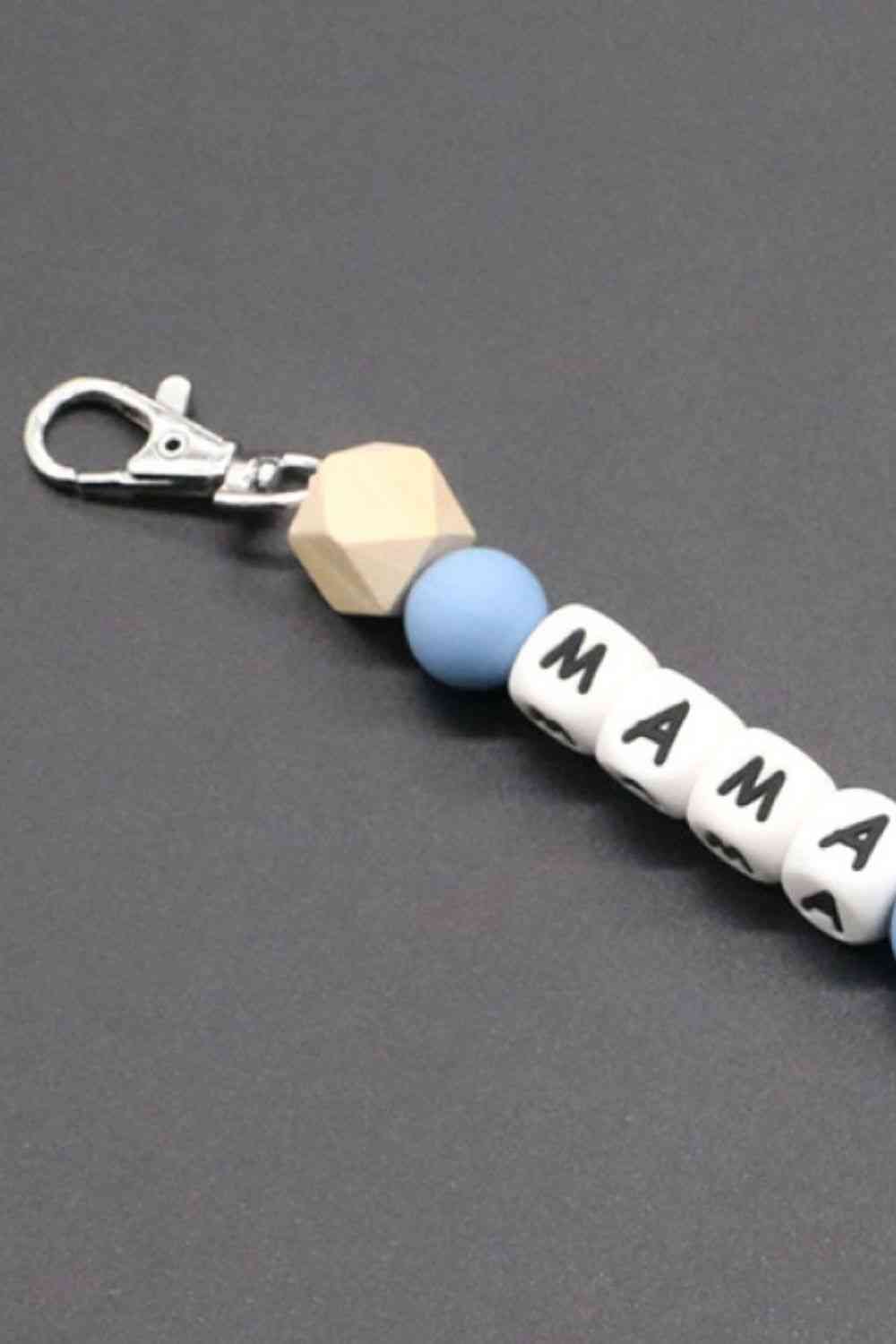 Assorted 2-Pack Mama Beaded Tassel Keychain