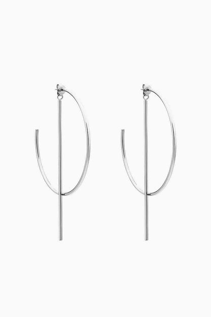 C-Hoop Stainless Steel Earrings