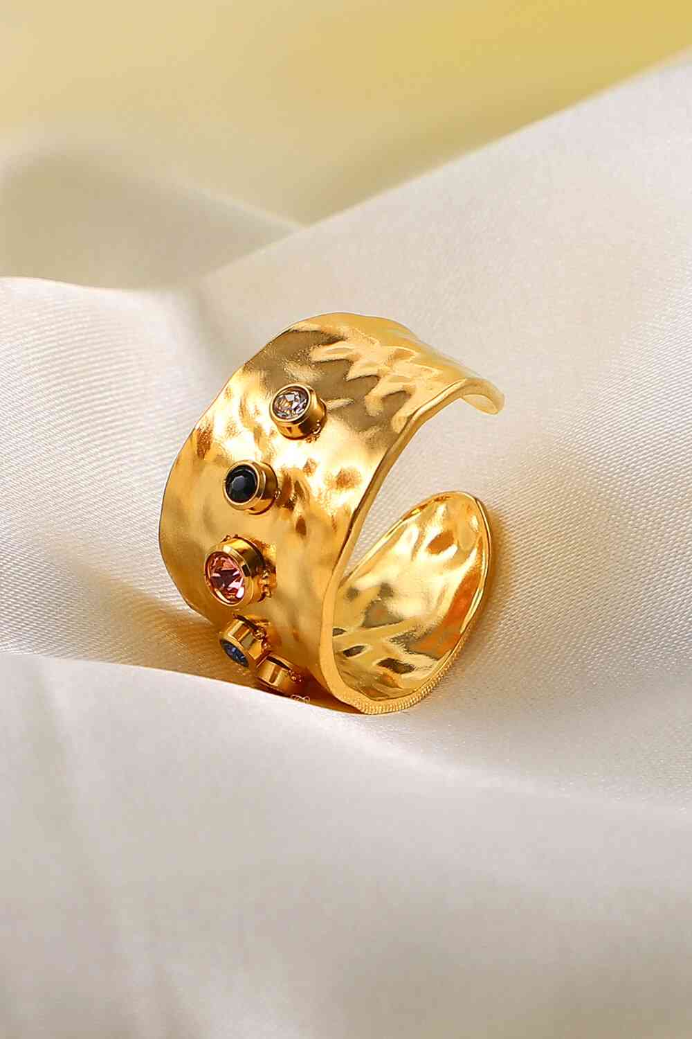 18K Gold-Plated Zircon Ring