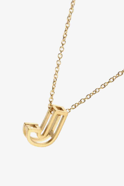 A to J Letter Pendant Nekclace