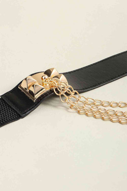 Elastic Belt with Chain