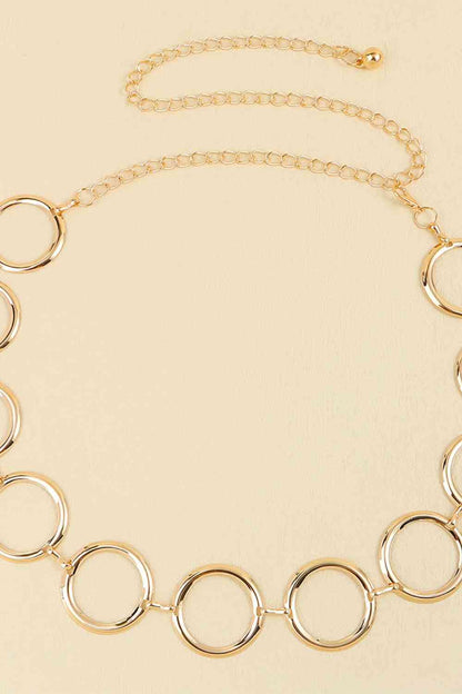 Circle Ring Chain Belt