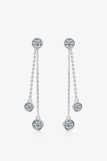 2.6 Carat Moissanite 925 Sterling Silver Earrings