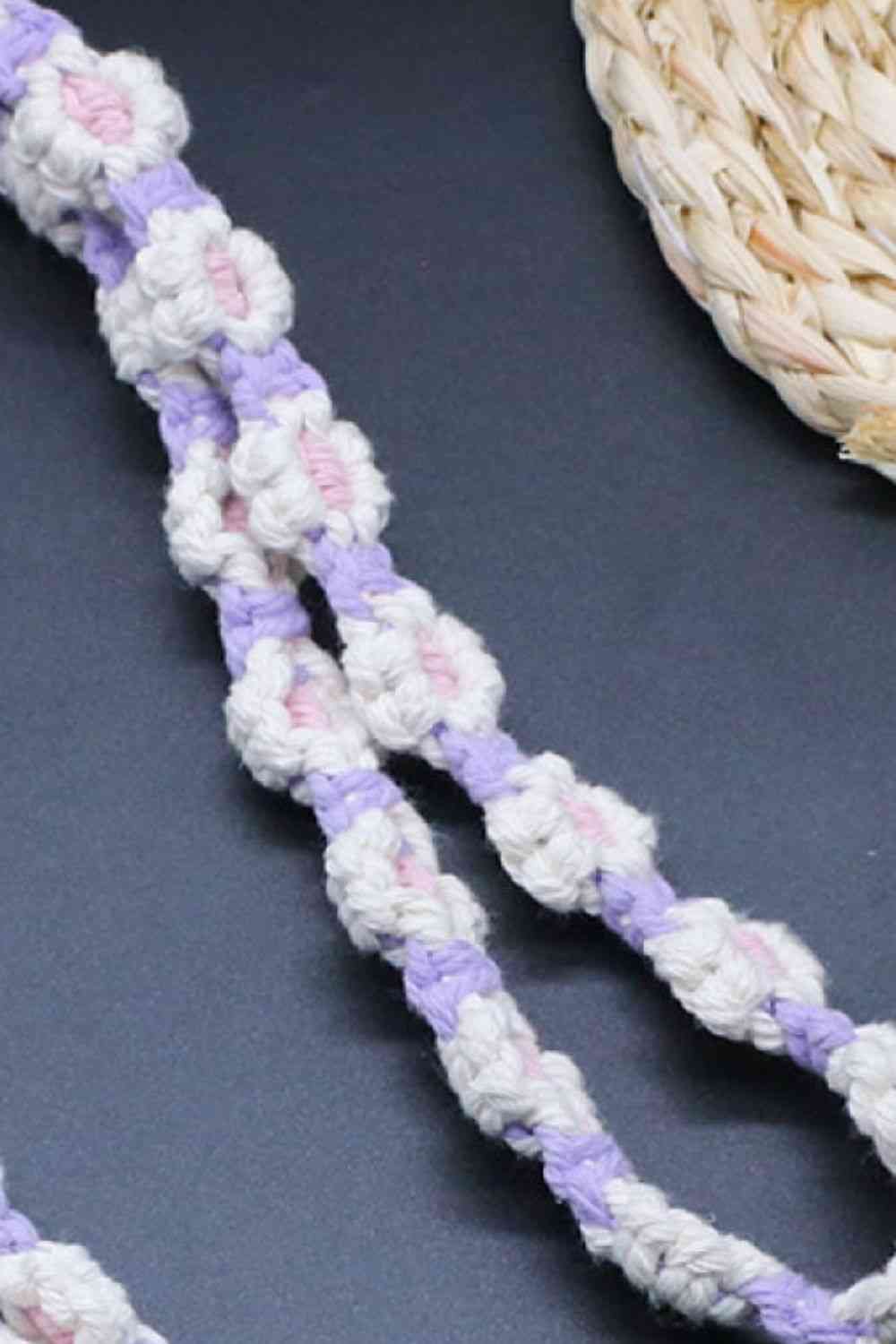 Flower Macrame Phone Lanyard