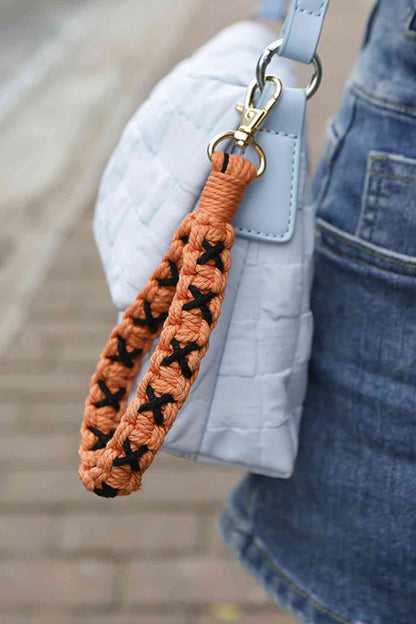 Contrast Macrame Key Chain