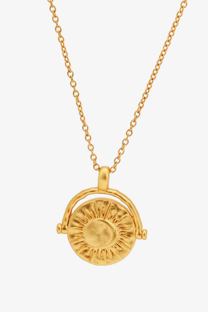 18K Gold-Plated Brass Double Sided Wear Necklace