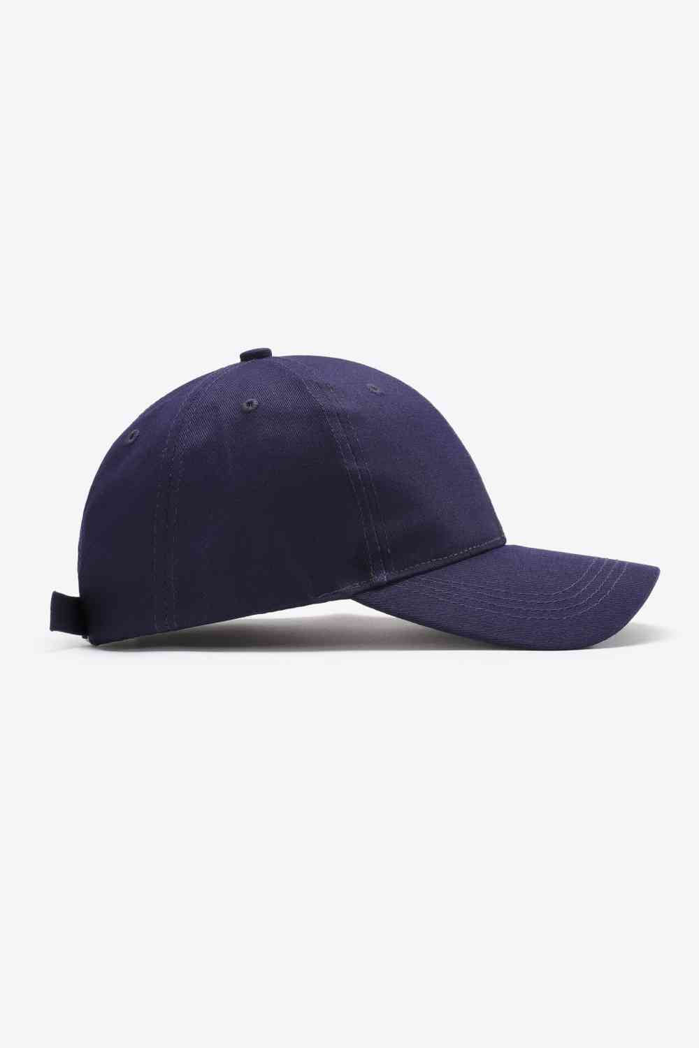 Plain Adjustable Cotton Baseball Cap