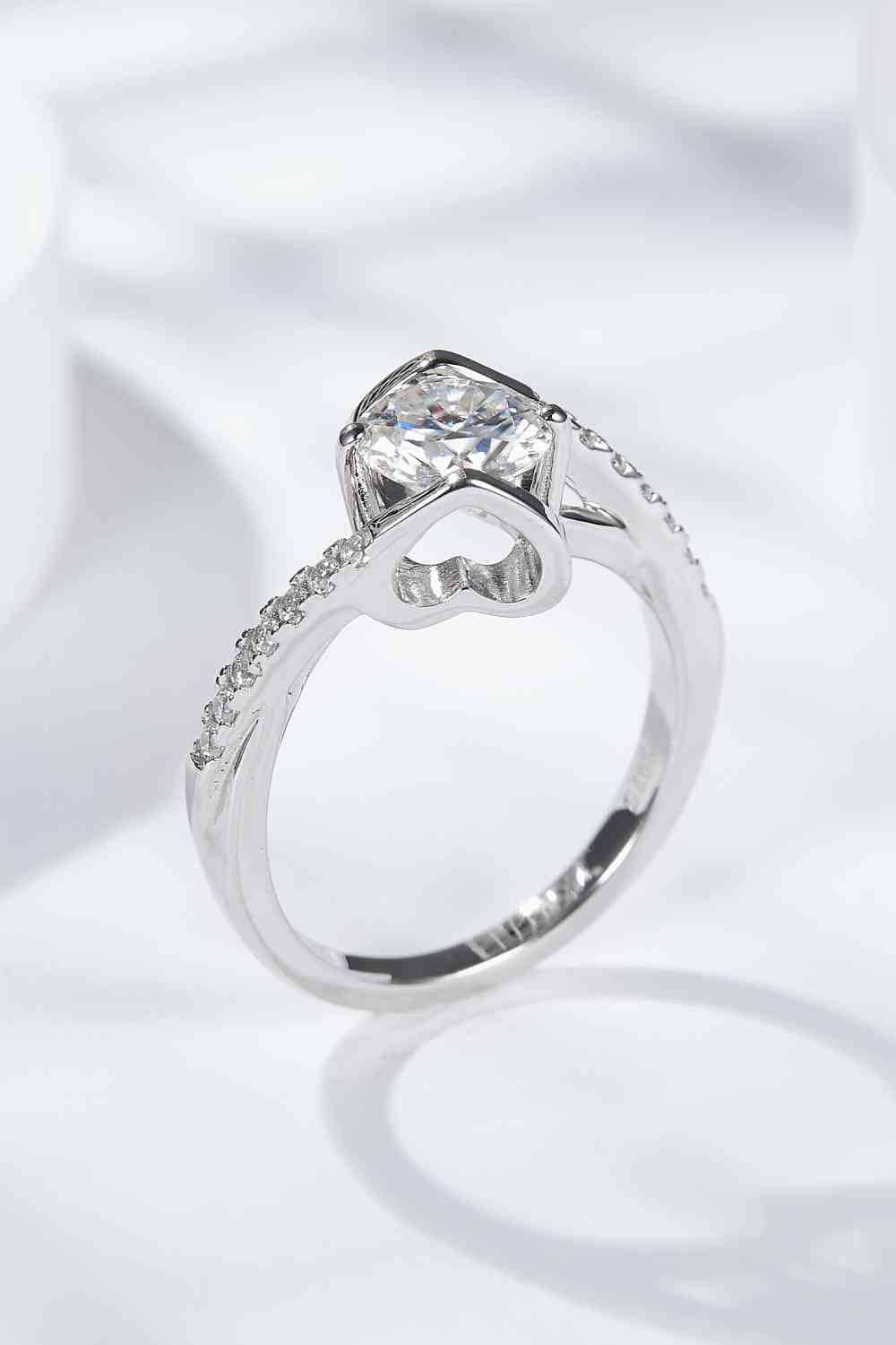 Limitless Love Platinum-Plated Moissanite Ring