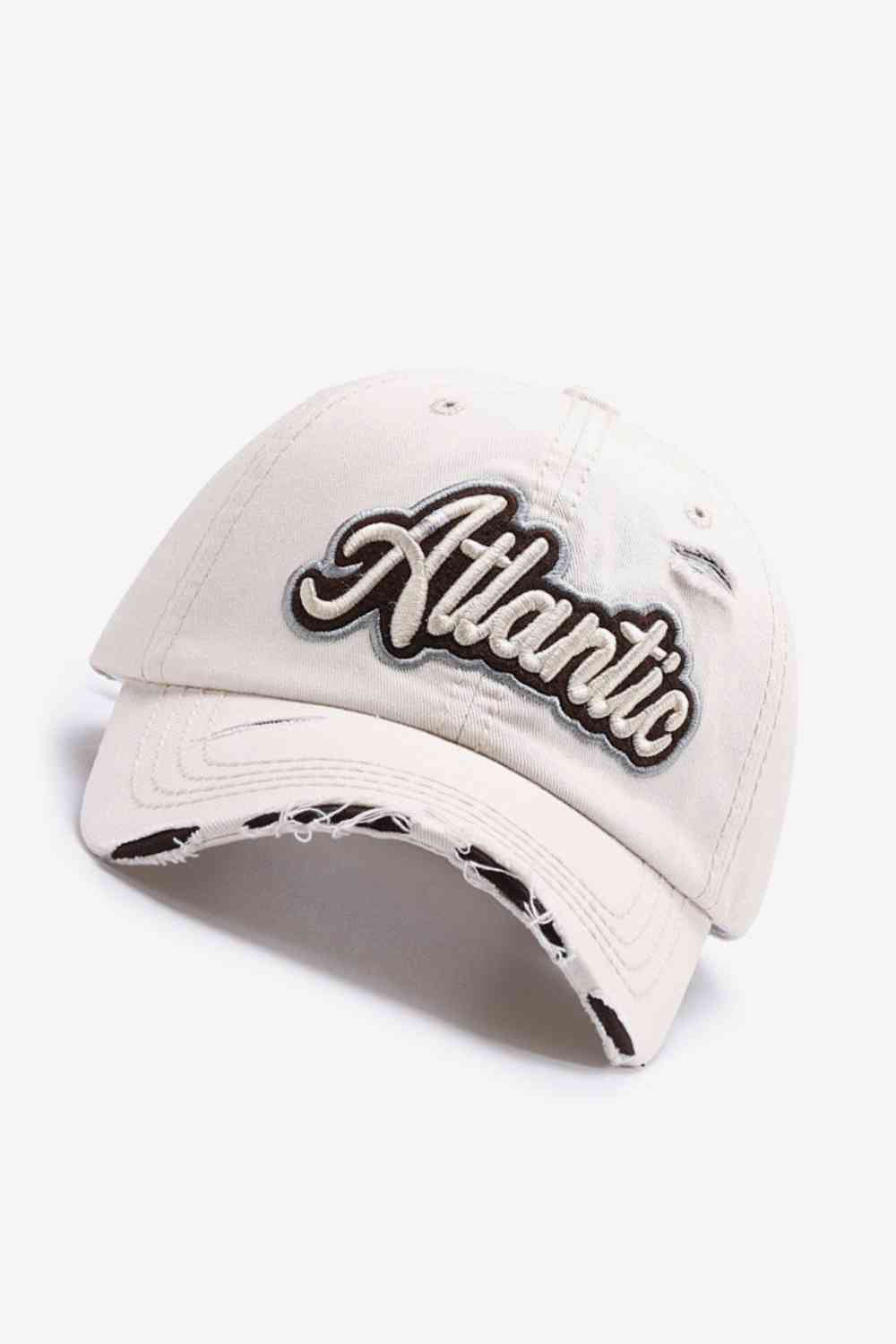 ATLANTIC Graphic Distressed Baseball Cap