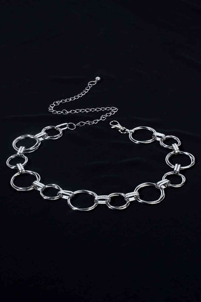 Alloy Chain Circle Shape Belt