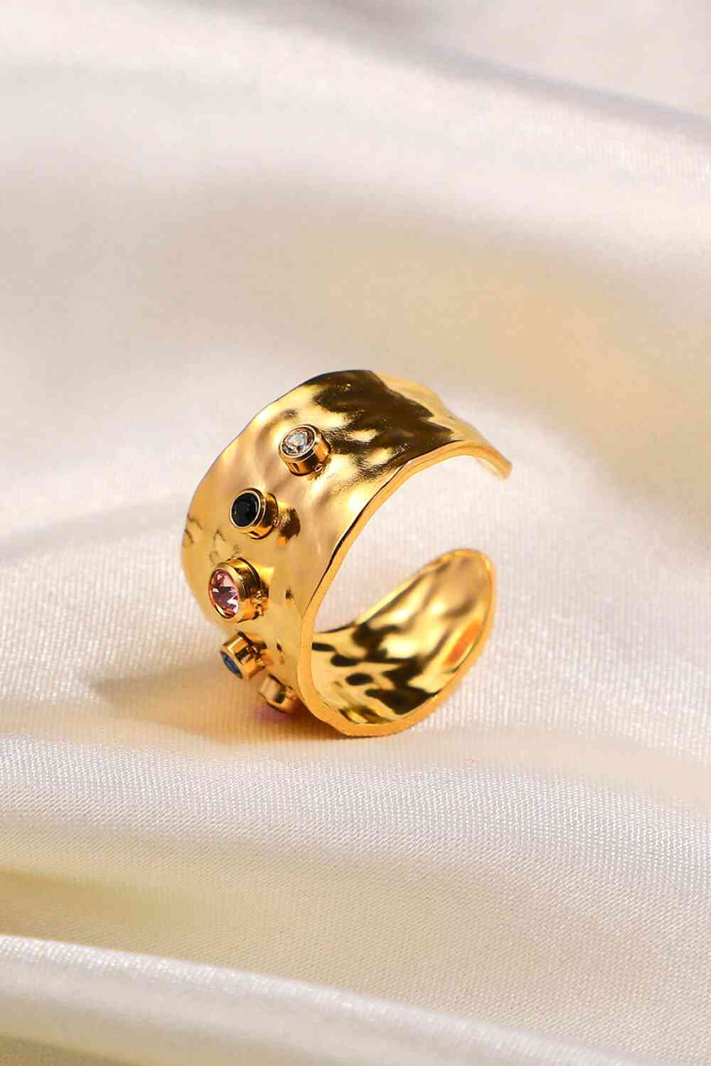 18K Gold-Plated Zircon Ring