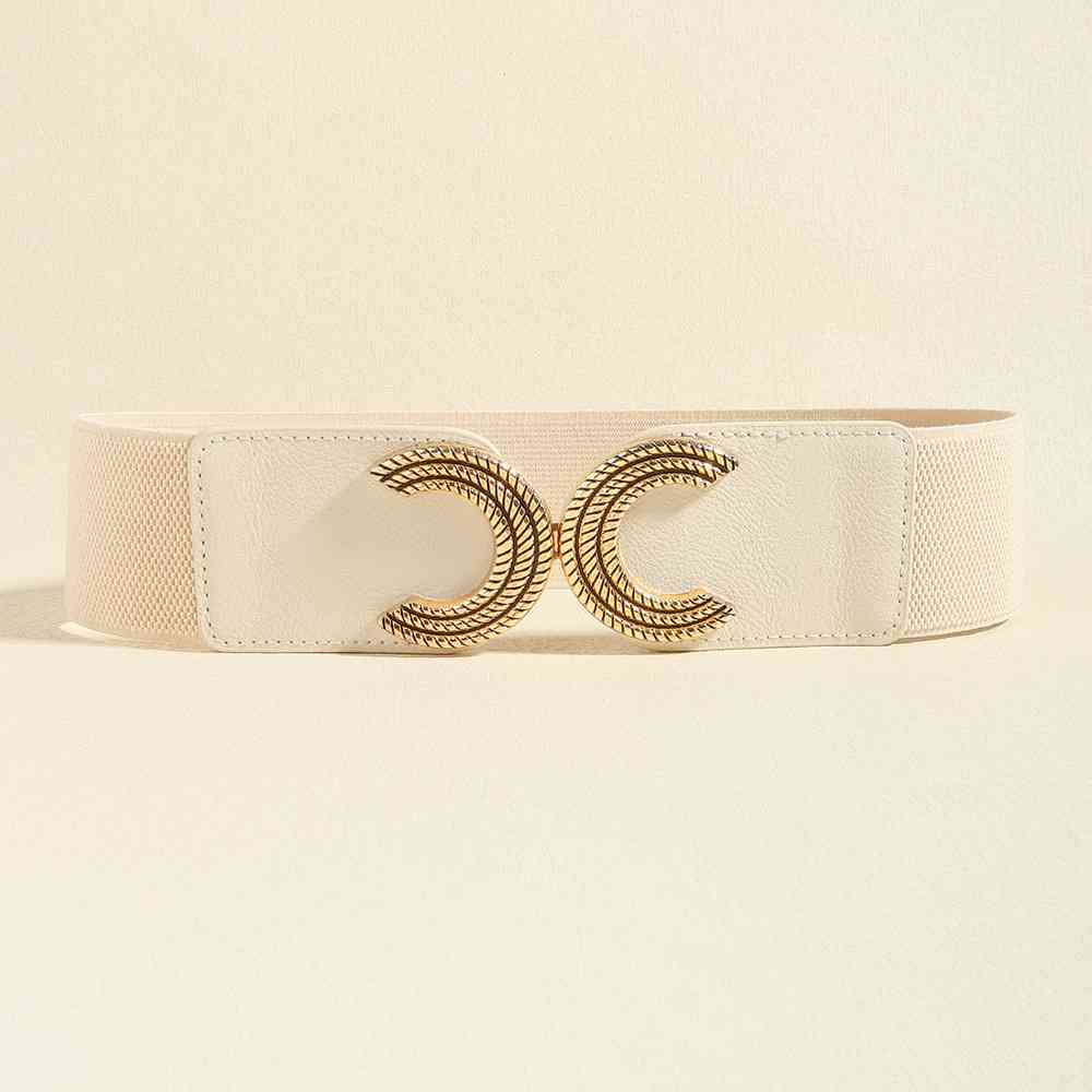 Double C Buckle Elastic Belt