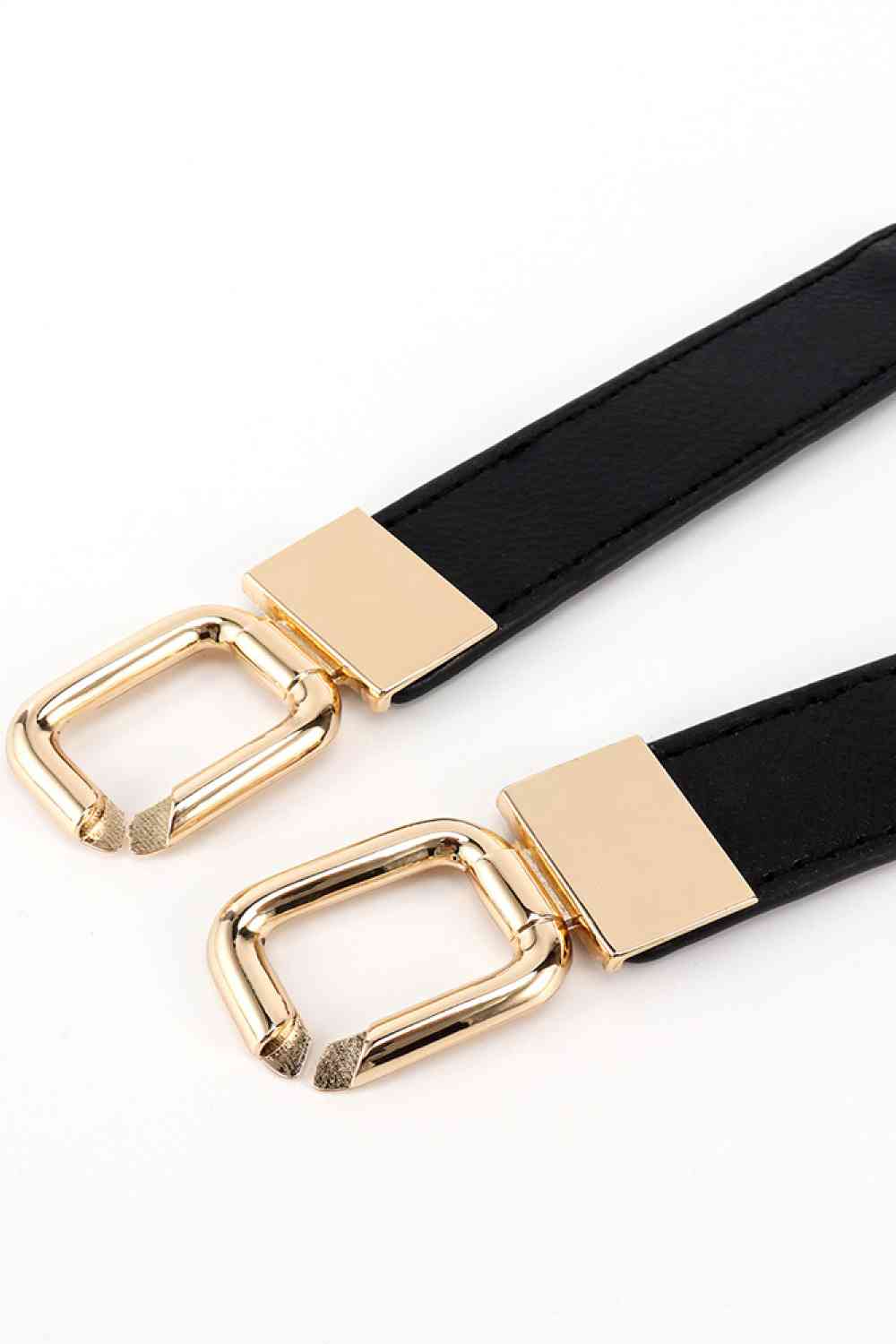 Geometric Double Buckle Elastic Belt