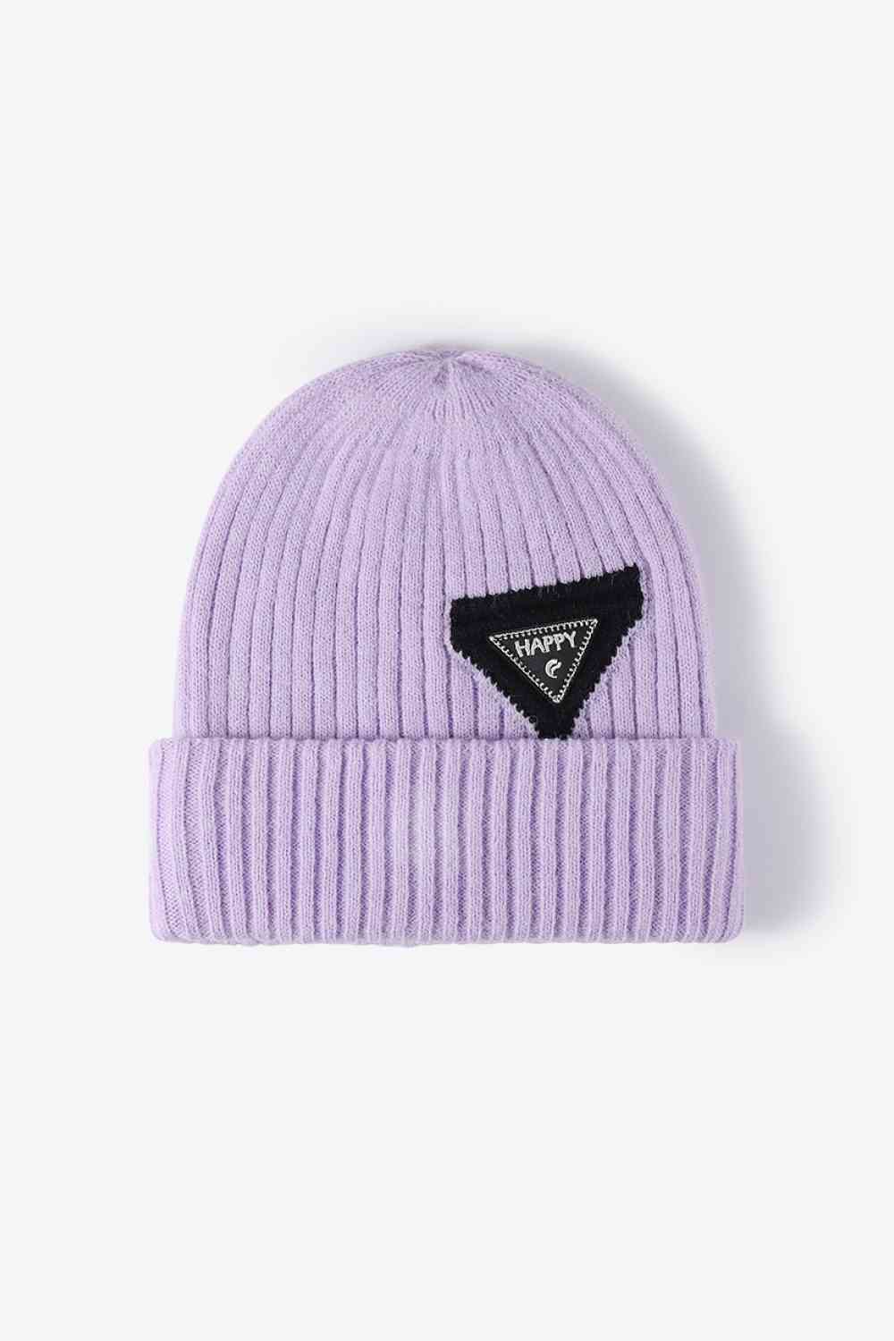 HAPPY Contrast Beanie