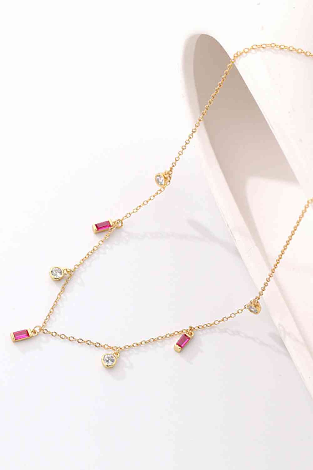 18K Gold Plated Multi-Charm Chain Necklace