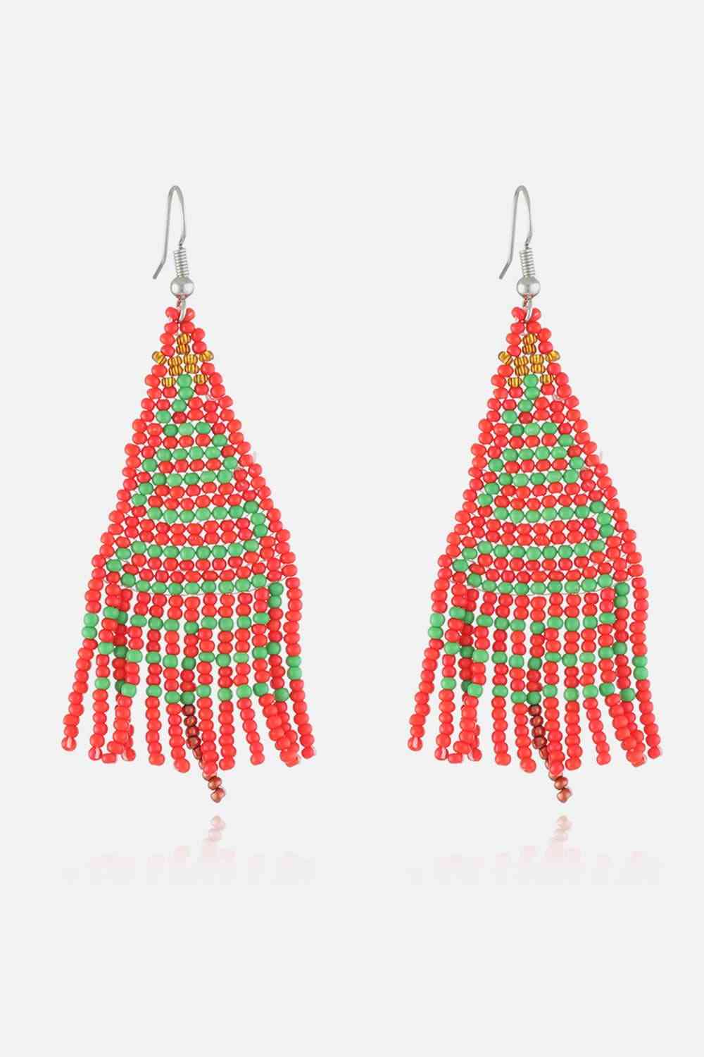 Christmas Beaded Earrings