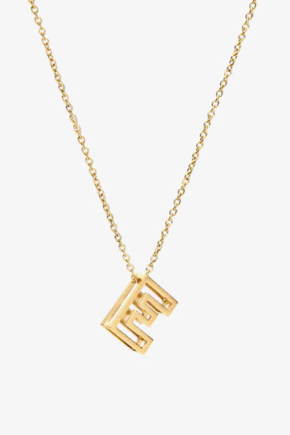 A to J Letter Pendant Nekclace