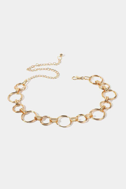 Alloy Chain Circle Shape Belt