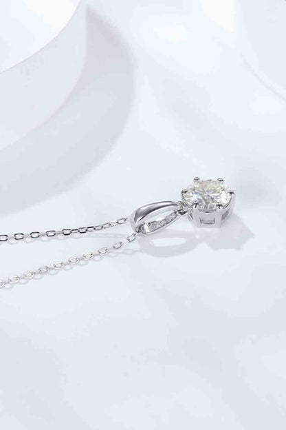 2 Carat 6-Prong Moissanite Pendant Necklace