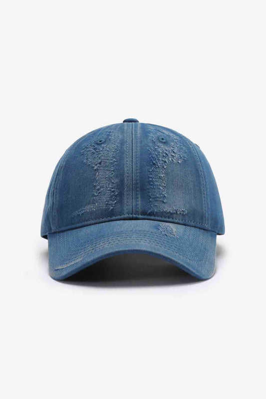 Distressed Adjustable Baseball Cap