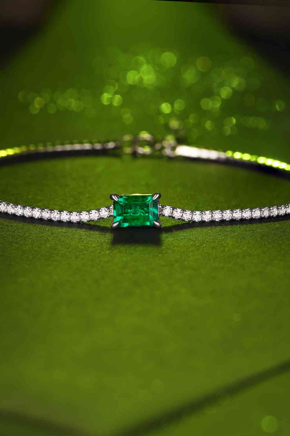 Adored 1 Carat Lab-Grown Emerald Bracelet