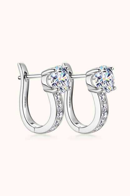 2 Carat Moissanite 925 Sterling Silver Earrings