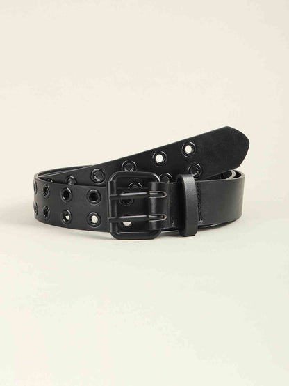 Grommet PU Leather Belt