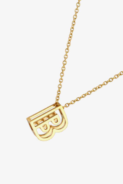 A to J Letter Pendant Nekclace