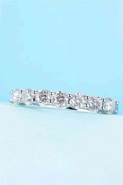 Charming Moissanite 925 Sterling Silver Ring