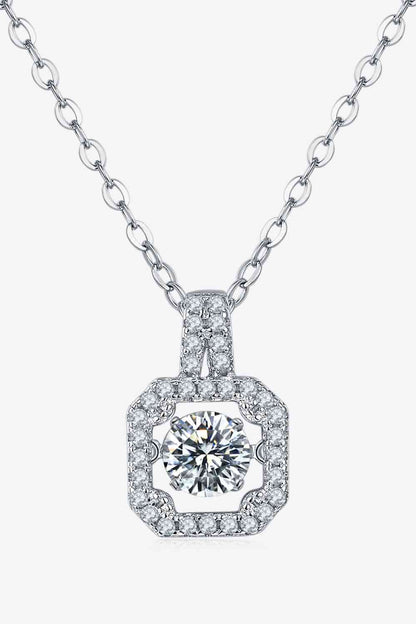 Adored Moissanite 925 Sterling Silver Necklace