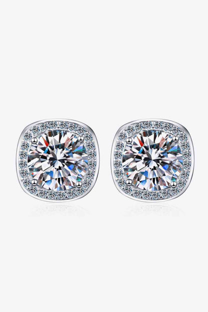 Let Me Love You 1 Carat Moissanite Stud Earrings