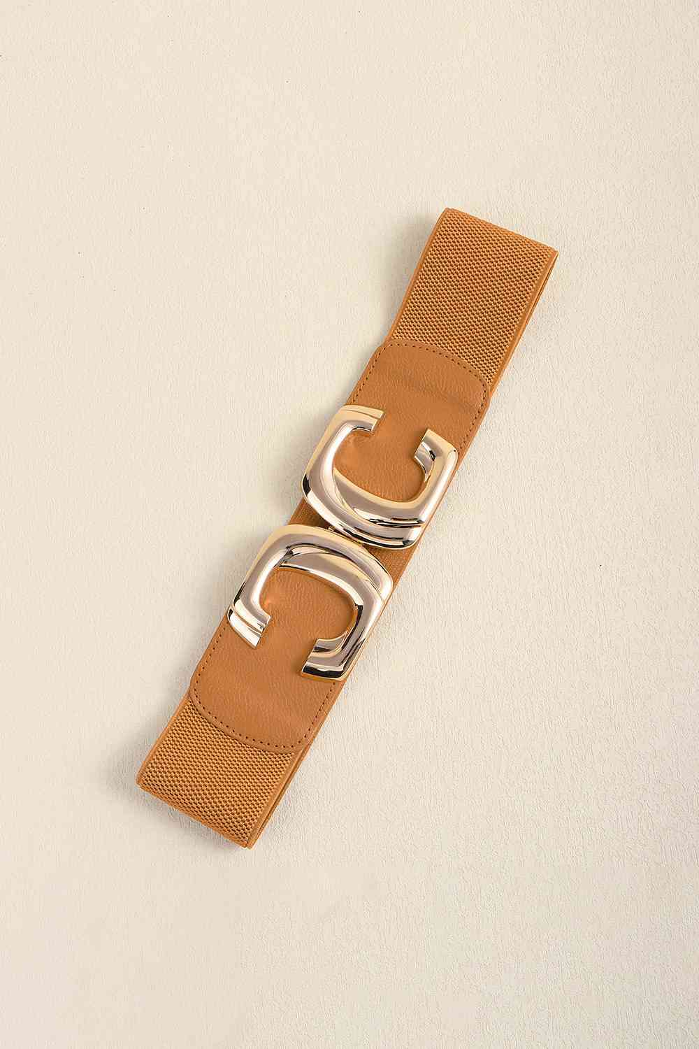 Zinc Alloy Buckle Elastic Wide Belt