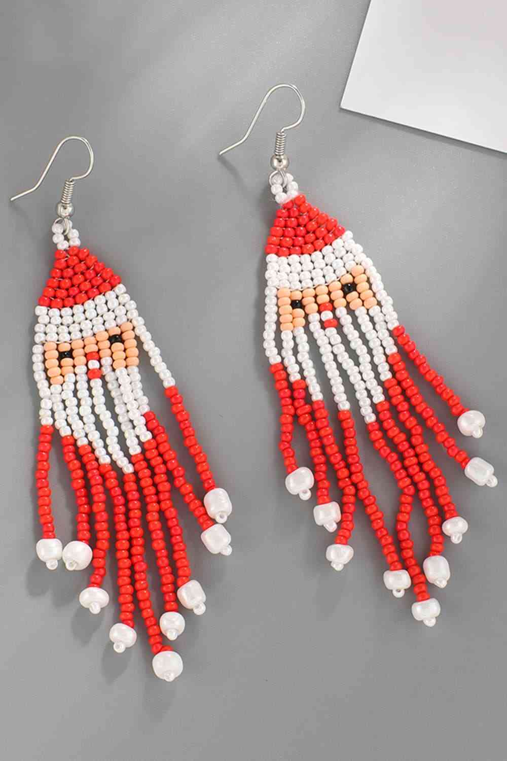 Christmas Beaded Earrings