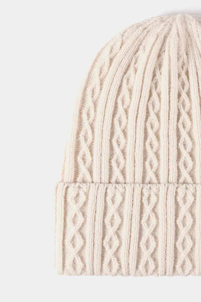 Mixed Knit Cuff Beanie