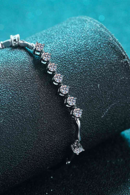 Moissanite 925 Sterling Silver Bracelet