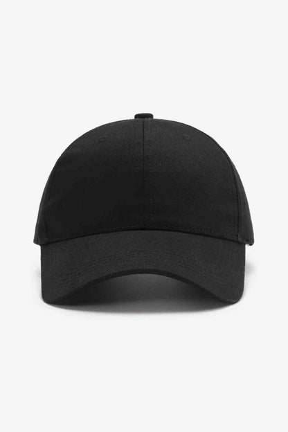 Plain Adjustable Cotton Baseball Cap