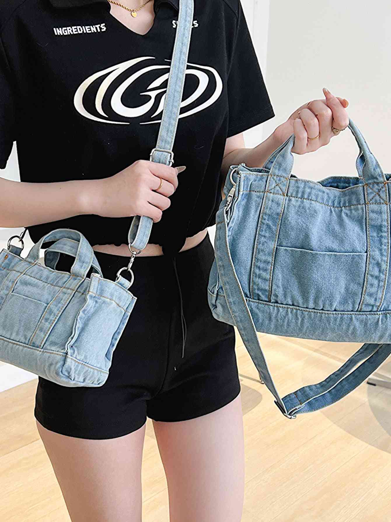 Adored Denim Shoulder Bag