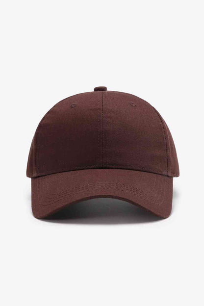 Plain Adjustable Cotton Baseball Cap