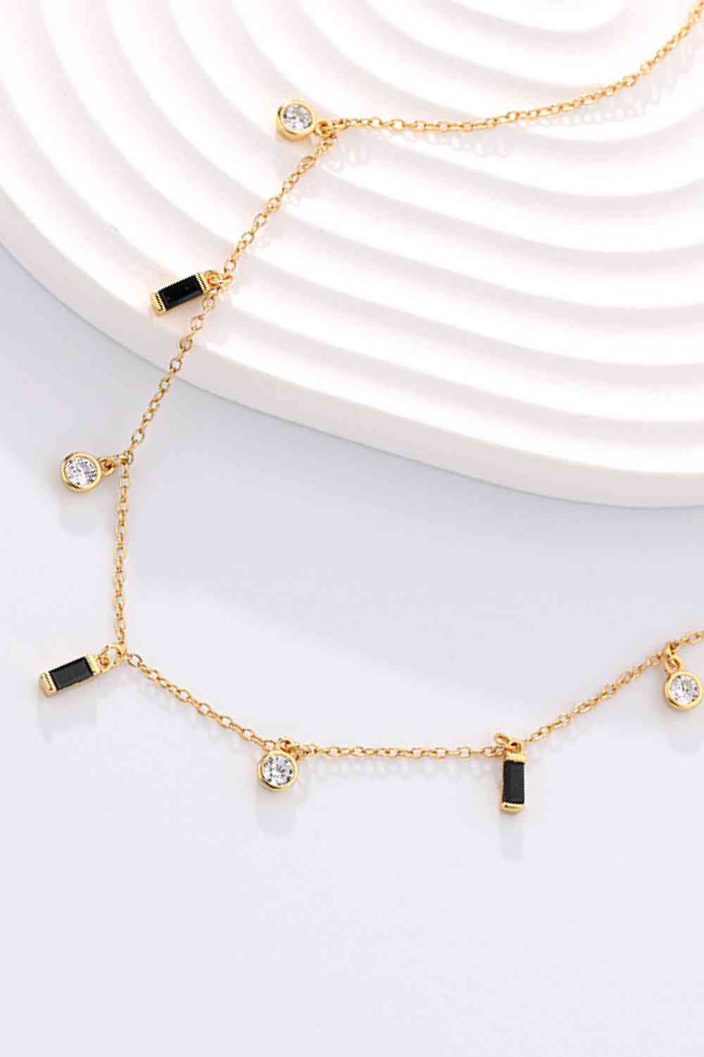 18K Gold Plated Multi-Charm Chain Necklace