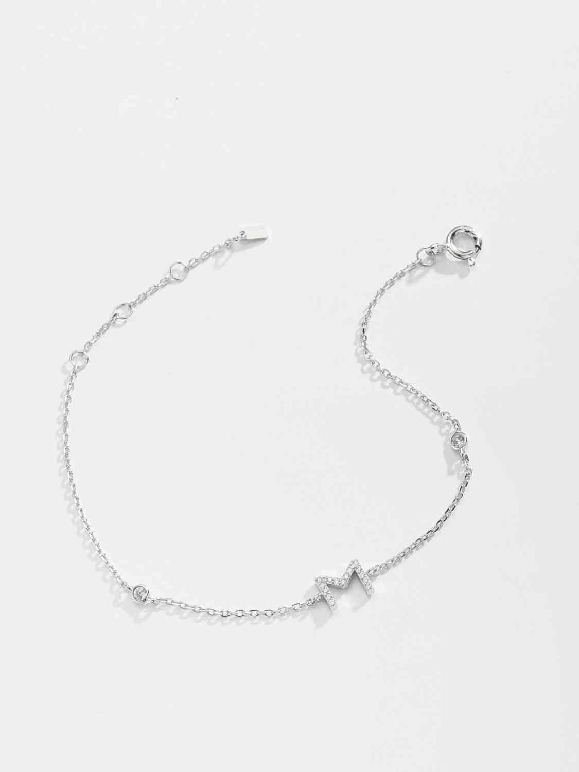 L To P Zircon 925 Sterling Silver Bracelet