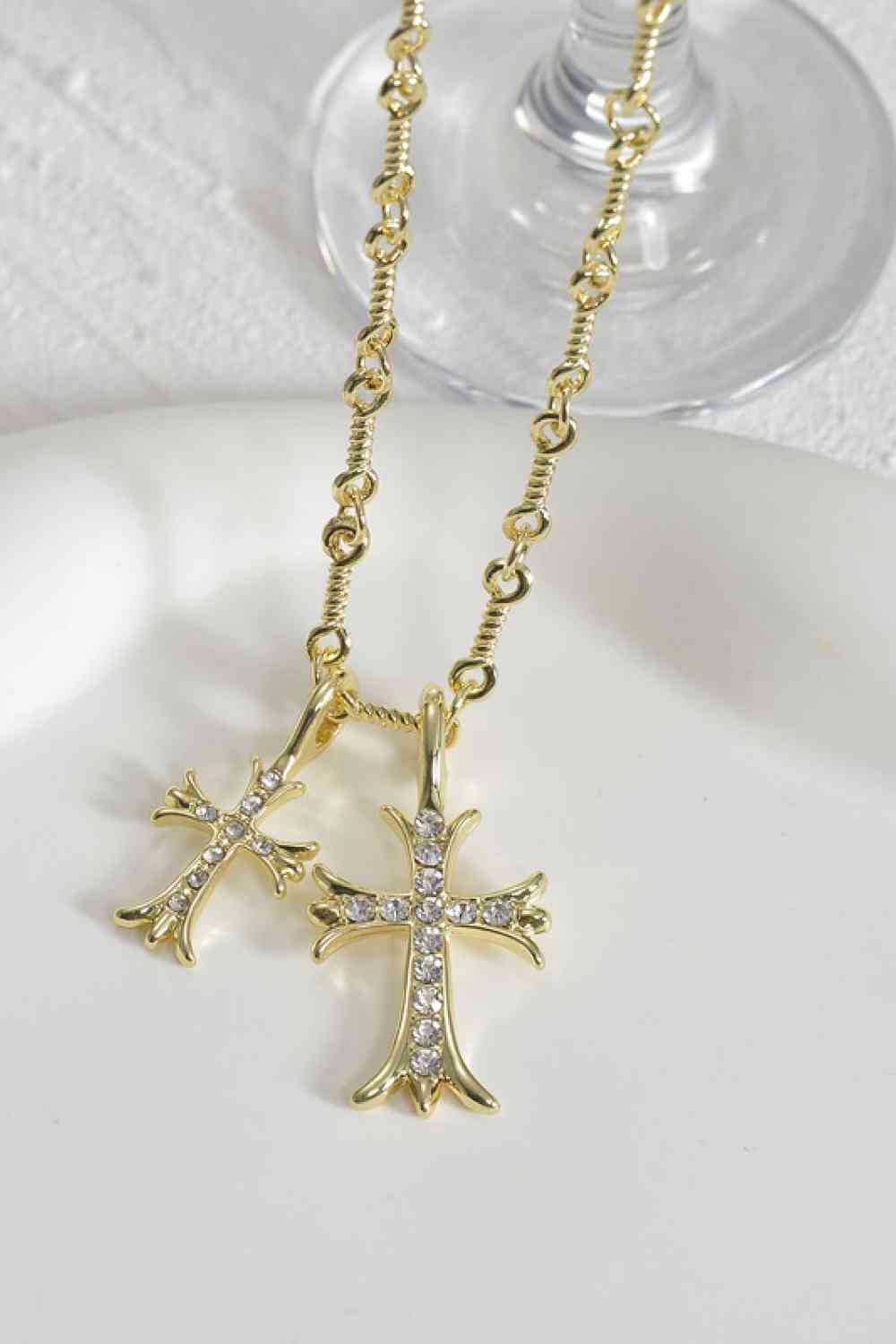 Cross Pendant Stainless Steel Necklace