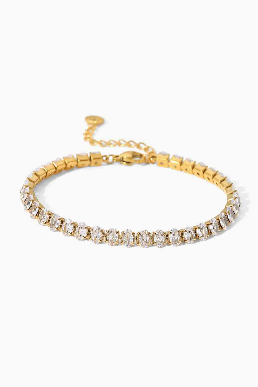 Inlaid Zircon 18K Gold Plated Bracelet