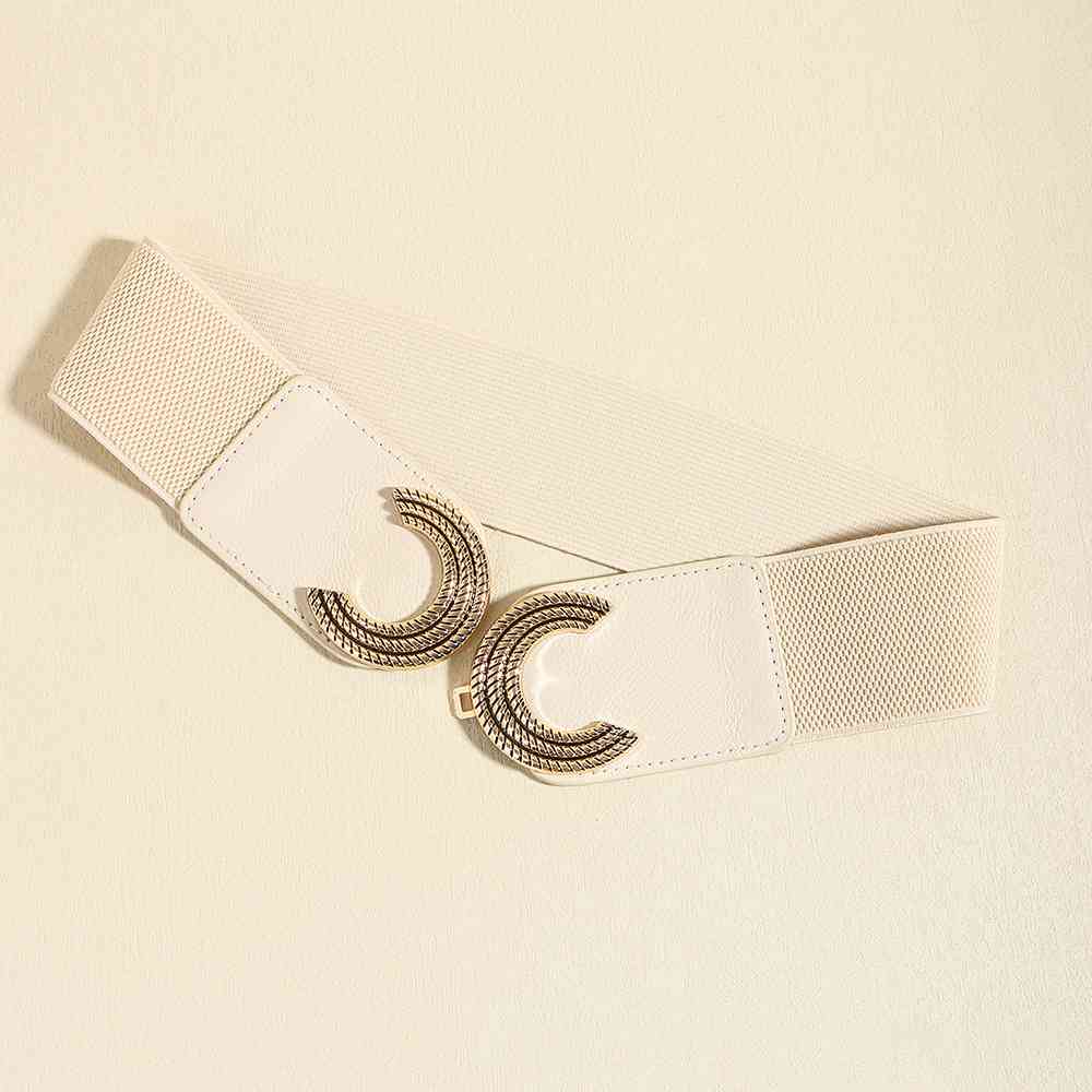 Double C Buckle Elastic Belt